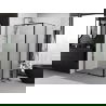Mexen Exo sprchový kút otvárací 130 x 95 cm, transparentný, čierny - 819-130-095-70-00