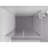 Mexen Exo sprchovací kút uchyľný 70 x 90 cm, transparentný, chróm - 814-070-090-01-00
