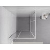 Mexen Exo-R Duo štvorcová sprchová kabína otváracia 70 x 70 cm, transparentná, chróm - 8110-070-070-01-00