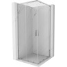 Mexen Exo-S Duo štvorcový posuvný sprchový kút 70 x 70 cm, transparentný, chróm - 8111-070-070-01-00