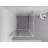 Mexen Exo-S Duo štvorcový posuvný sprchový kút 70 x 70 cm, transparentný, chróm - 8111-070-070-01-00