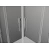 Mexen Exo štvorcová posuvná sprchová kabína 80 x 80 cm, transparentná, chróm - 8111-080-080-01-00