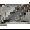 Mexen Lima skladacia sprchová kabína 80 x 120 cm, transparentná, čierna + vanička Flat, čierna - 856-080-120-70-00-4070B