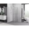 Mexen Exo sprchový kút otočný 75 x 75 cm, transparentný, chróm - 8181-075-075-01-00