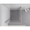 Mexen Exo-BR výklopná sprchová kabína 75 x 75 cm, transparentná, chrómová - 8181-075-075-01-00