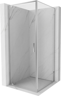 Mexen Exo sprchový kút 80 x 80 cm, transparentný, chróm - 8181-080-080-01-00