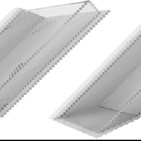 Mexen Exo sprchový kút otváracia 75 x 85 cm, transparentný, chróm - 8181-075-085-01-00