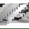 Mexen Exo sprchový kút s otváracími dverami 85 x 100 cm, transparentný, chróm - 8181-085-100-01-00