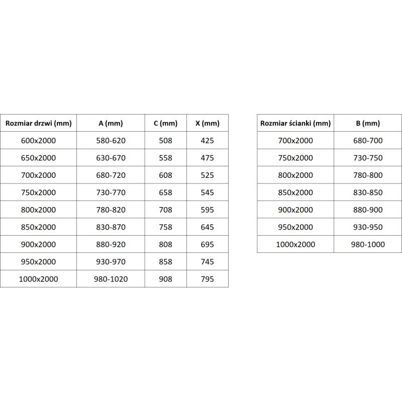 Mexen Exo sprchová kabína s otváracími dverami 90 x 100 cm, transparentná, chróm - 8181-090-100-01-00