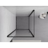 Mexen Exo-BR sklopná sprchová kabína 70 x 70 cm, priehľadná, čierna - 8181-070-070-70-00