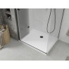 Mexen Lima Skladacia sprchová kabína 70 x 100 cm, číra, čierna + sprchová vanička Flat, biela - 856-070-100-70-00-4010B