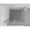 Mexen Exo-B Duo sprchovací kút 100 x 95 cm, transparentný, chróm - 814-100-095-01-00