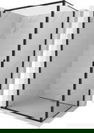 Mexen Exo sprchový kút otvárací 85 x 90 cm, transparentný, čierny - 8181-085-090-70-00