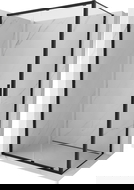 Mexen Exo posuvná sprchová kabína 100 x 80 cm, priehľadná, čierna - 8151-100-080-70-00