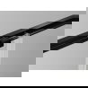Mexen Exo sprchový kút posuvný 140 x 80 cm, priehľadný, čierny - 8151-140-080-70-00