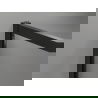 Mexen Exo sprchový kút posuvný 140 x 80 cm, priehľadný, čierny - 8151-140-080-70-00