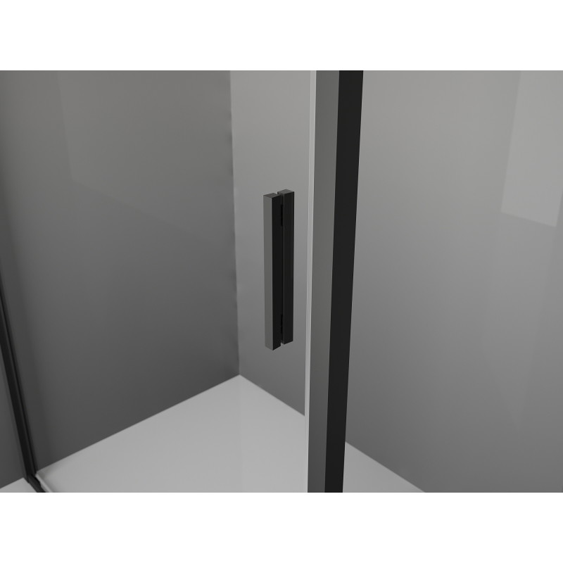 Mexen Exo-S posuvná sprchová kabína 120 x 85 cm, transparentná, čierna - 8151-120-085-70-00