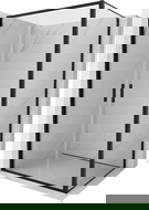 Mexen Exo sprchový kút s krídlovými dverami 100 x 90 cm, transparentný, čierny - 814-100-090-70-00