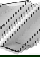 Mexen Exo posuvná sprchová kabína 110 x 90 cm, transparentná, čierna - 8151-110-090-70-00