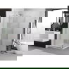Mexen Exo sprchový kút s dverami 70 x 70 cm, transparentný, chróm - 8182-070-070-01-00