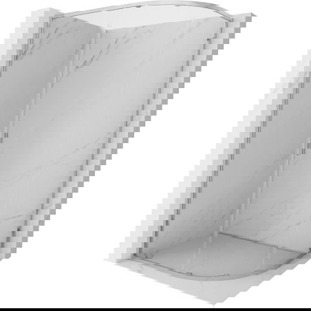 Mexen Exo asymetrická sprchová kabína, posuvná, 100 x 90 cm, transparentná, chróm - 8131-100-090-01-00