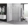 Mexen Exo-BR Duo sprchový kút otvárací 80 x 70 cm, transparentný, chróm - 8182-080-070-01-00