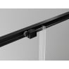 Mexen Exo posuvná sprchová kabína 105 x 95 cm, priehľadná, čierna - 8151-105-095-70-00