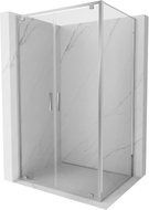Mexen Exo-BR Duo sprchový kút otvárací 80 x 70 cm, transparentný, chróm - 8182-080-070-01-00