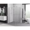 Mexen Exo sprchová kabína s otváracími dverami 100 x 75 cm, transparentná, chróm - 8182-100-075-01-00