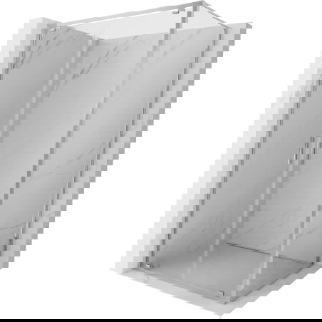 Mexen Exo sprchový kút otvárací 70 x 80 cm, transparentný, chróm - 8182-070-080-01-00