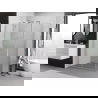 Mexen Exo sprchový kút s dverami 70 x 100 cm, transparentný, chróm - 8182-070-100-01-00