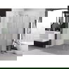 Mexen Exo sprchový kút s dverami 70 x 100 cm, transparentný, chróm - 8182-070-100-01-00