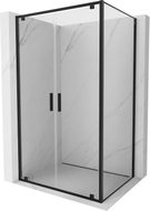 Mexen Exo-BR Duo sprchovací kút otvárací 70 x 95 cm, transparentný, čierny - 8182-070-095-70-00
