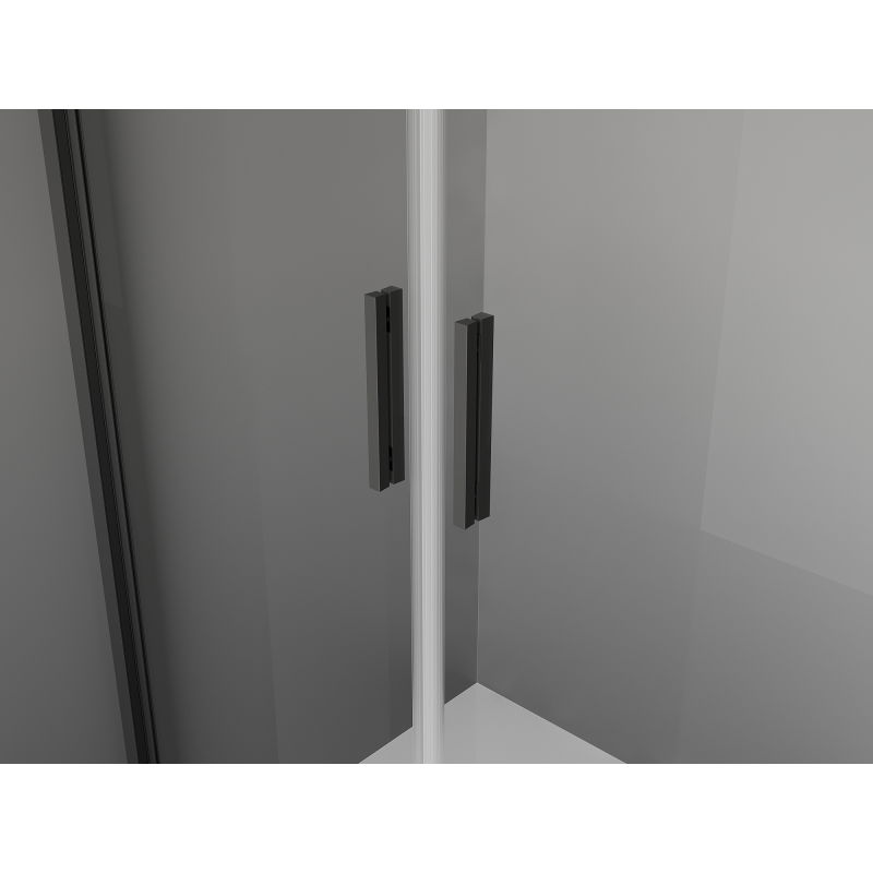 Mexen Exo sprchový kút s otváracími dverami 90 x 95 cm, priehľadný, čierny - 8182-090-095-70-00