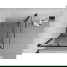 Mexen Exo sprchový kút posuvný 95 x 95 cm, priehľadný, čierny - 8151-095-095-70-00