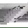 Mexen Exo posuvný sprchový kút 90 x 100 cm, priehľadný, čierny - 8151-090-100-70-00