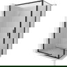 Mexen Exo sprchový kút posuvný 105 x 100 cm, priehľadný, čierny - 8151-105-100-70-00