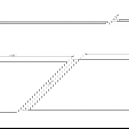 Mexen Uni doska na skrinku 110 cm, biely lesk - 91AXX-1104-464-18-00