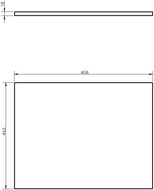 Mexen Uni doska na nástennú skrinku 60 cm, biely mat - 91AXX-0604-464-18-01