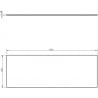 Mexen Uni pracovná doska 130 cm, sivý mat - 91AXX-1304-464-18-62