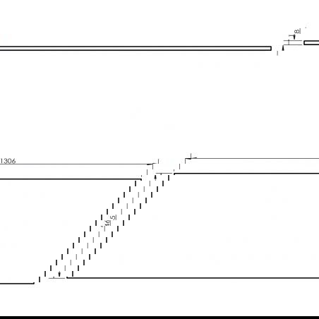 Mexen Uni doska na skrinku 130 cm, čierny lesk - 91AXX-1304-464-18-70