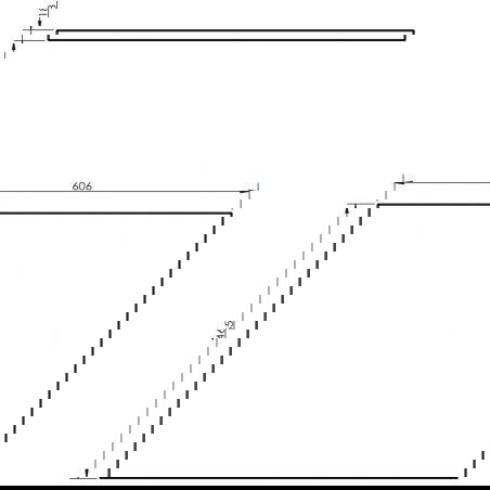 Mexen Uni doska pre skrinku 60 cm, dub - 91AXX-0604-464-18-81