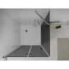 Mexen Lima skladacia sprchová kabína 70 x 70 cm, grafit, chróm + vanička Flat, biela - 856-070-070-01-40-4010