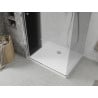 Mexen Lima skladací sprchovací kút 70 x 90 cm, grafit, chróm + vanička Flat, biela - 856-070-090-01-40-4010