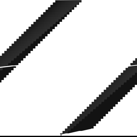 Mexen Orio predná časť tela kúpeľňovej skrinky 35 x 80 cm (2 ks), čierny lesk - 91A11-1600-300-2-70