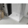 Mexen Lima skladacia sprchová kabína 70 x 100 cm, grafit, chróm + vanička Flat, biela - 856-070-100-01-40-4010