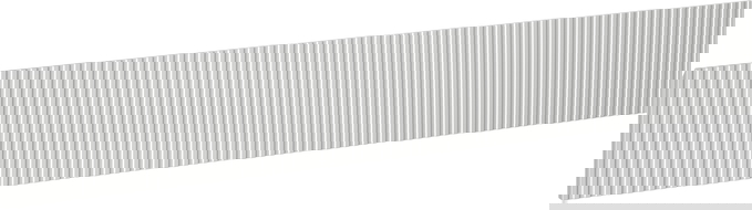 Mexen Rivel predná ryhovaná pre korpus kúpeľňovej skrinky 140 x 20 cm, sivý mat - 91A20-1400-235-1-62