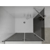 Mexen Lima skladacia sprchová kabína 70 x 120 cm, grafit, chróm + vanička Flat, biela - 856-070-120-01-40-4010