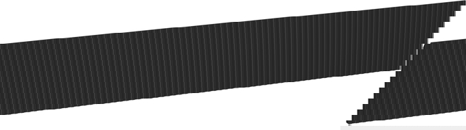 Mexen Rivel čelný panel s ryhovaním pre korpus kúpeľňovej skrinky 120 x 20 cm, čierny mat - 91A20-1200-235-1-71