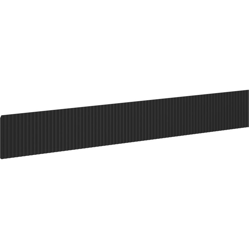 Mexen Rivel čelný panel ryhovaný pre skrinku do kúpeľne 140 x 20 cm, čierna matná - 91A20-1400-235-1-71